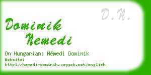 dominik nemedi business card